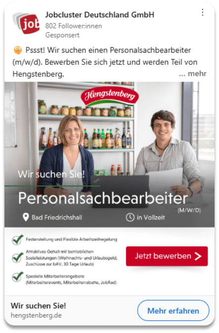 Hengstenberg LinkedIn Ad