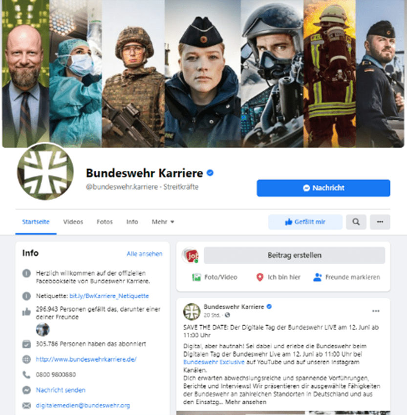 Bundeswehr Karriereseite Facebook Bundeswehr Karriereseite Facebook
