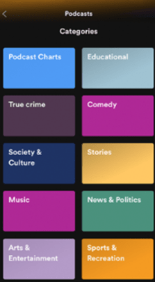 Spotify Podcast Kategorien Spotify Podcast Kategorien