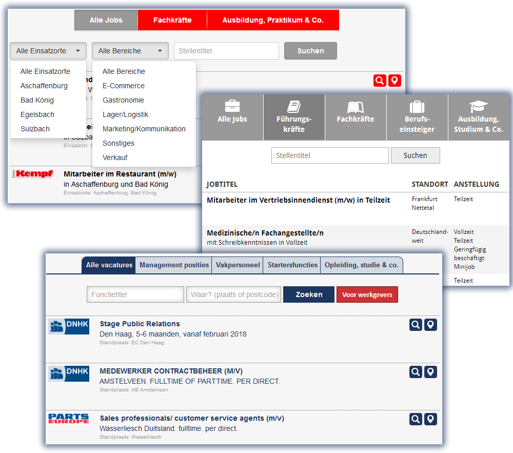 Individualisierbare Karriereportale