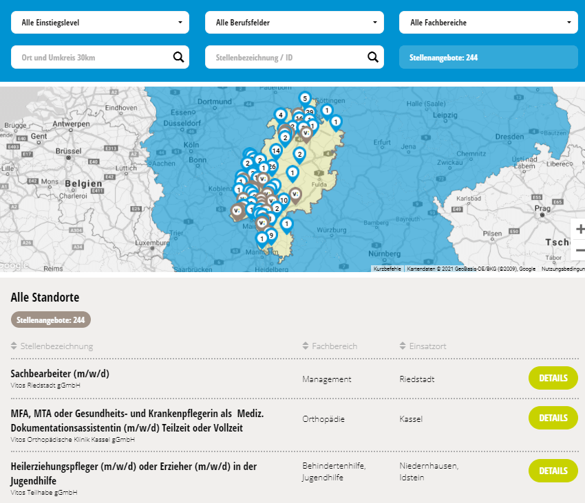 Karriereportal für die Unternehmenswebsite oder Ihr Intranet