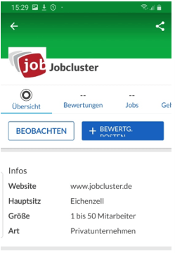 Jobcluster Glassdoor Auftritt Jobcluster Glassdoor Auftritt