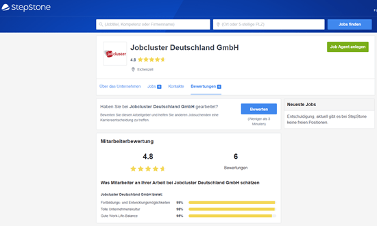 StepStone Unternehmensbewertungen StepStone Unternehmensbewertungen