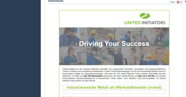 Der Recruiting Überblick zeigt KPIs zu Klicks, Interessenten und Bewerbern