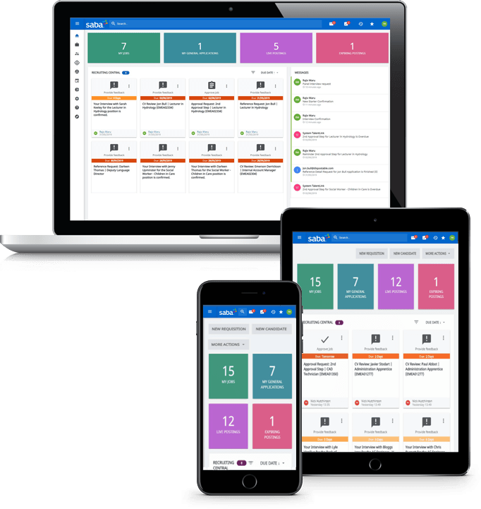 Der Recruiting Überblick zeigt KPIs zu Klicks, Interessenten und Bewerbern