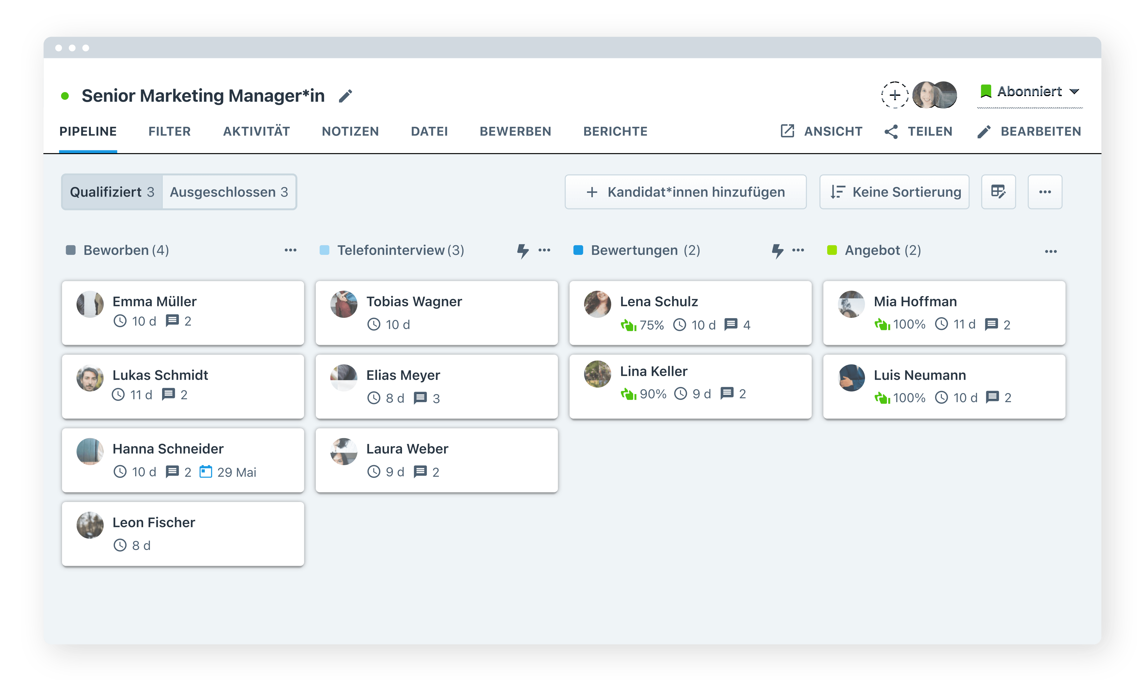 Recruitee Bewerbermanagementsystem