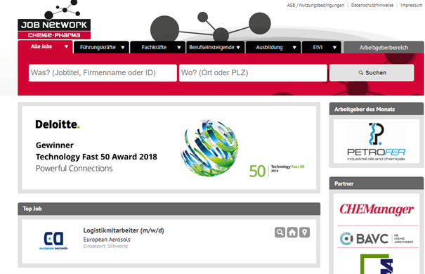 Jobnetwork Chemie-Pharma