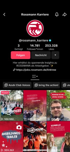 Rossmann TikTok Account